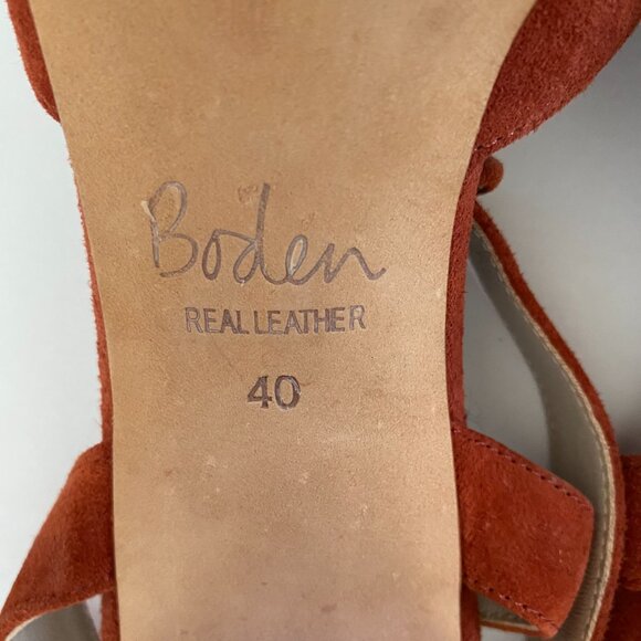 Boden Bessie Ankle Strap Suede Heels - Picture 11 of 11